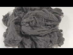 खोखले स्टैपल पॉलिएस्टर फाइबर 6.67 डी ब्लैक मैन मेड स्टैपल फाइबर फॉर मैट्रेस