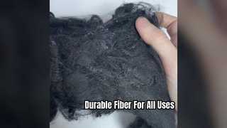 पॉलीप्रोपाइलीन फाइबर 3डी*65मिमी काला