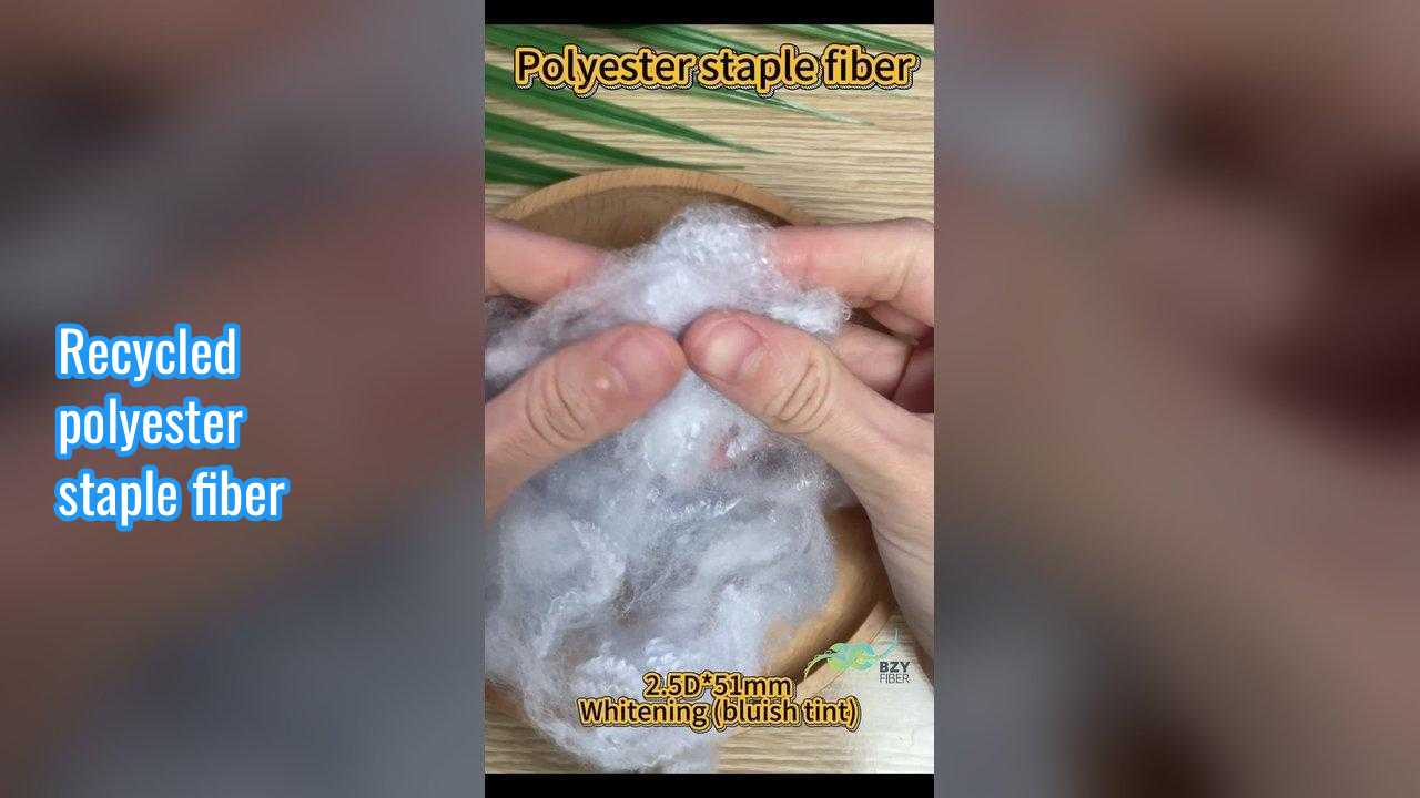 अच्छी कीमत पुनर्नवीनीकरण पॉलिएस्टर स्टेपल फाइबर 2.5D सफेद (नीले रंग का रंग) यार्न बनाने के लिए उपयुक्त उच्च गुणवत्ता वाले कच्चे माल ऑनलाइन