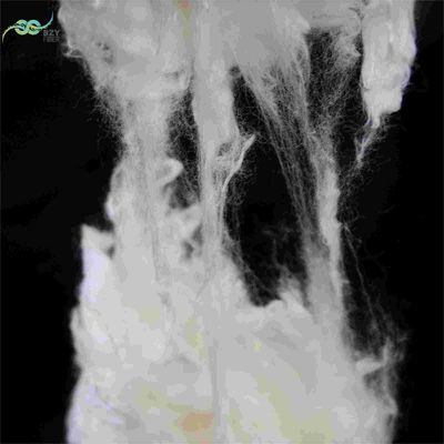 सफेद गैर बुने हुए कपड़े के लिए उच्च लम्बाई 60 मिमी लौ प्रतिरोधी पॉलिएस्टर फाइबर