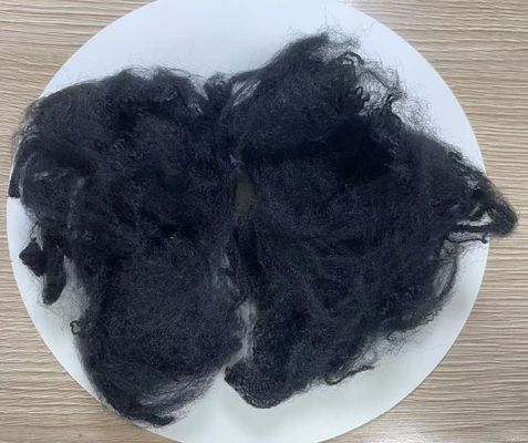 अच्छी कीमत पॉलीप्रोपाइलीन स्टेपल फाइबर 6D×100 मिमी यूवी प्रतिरोधी काला ऑनलाइन