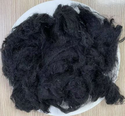 अच्छी कीमत पॉलीप्रोपाइलीन स्टेपल फाइबर 9D 51mm काला गलनांक 160-170C कच्चा माल ऑनलाइन