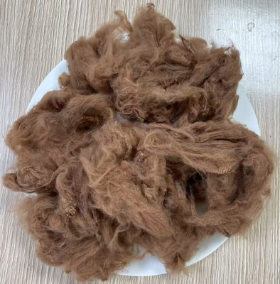 अच्छी कीमत गैर सिलिकॉनयुक्त डोप डाइड पॉलिएस्टर फाइबर 1.5D 38mm ऊंट ऑनलाइन