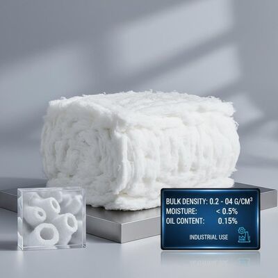 अच्छी कीमत पॉलिएस्टर स्टेपल फाइबर 0.02 से 0.04 जी/सेमी3 बल्क घनत्व 0.5% से कम नमी सामग्री और 0.15% तेल सामग्री के साथ ऑनलाइन